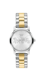 COACH Womens Two-Tone Grand Watch