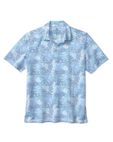 Tommy Bahama Mens Costa Wave Palm Azul IslandZone Polo Shirt