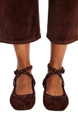 Free People Womens Grace Gems Ballet Flats