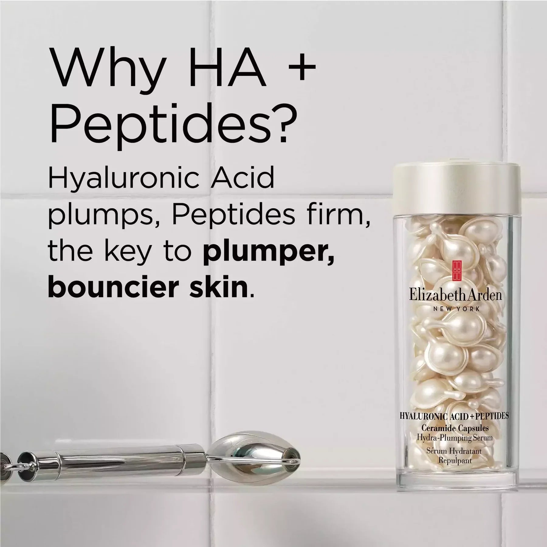 Elizabeth Arden Hyaluronic Acid + Peptides Ceramide Hydra-Plumping Serum Capsules - 60 Piece