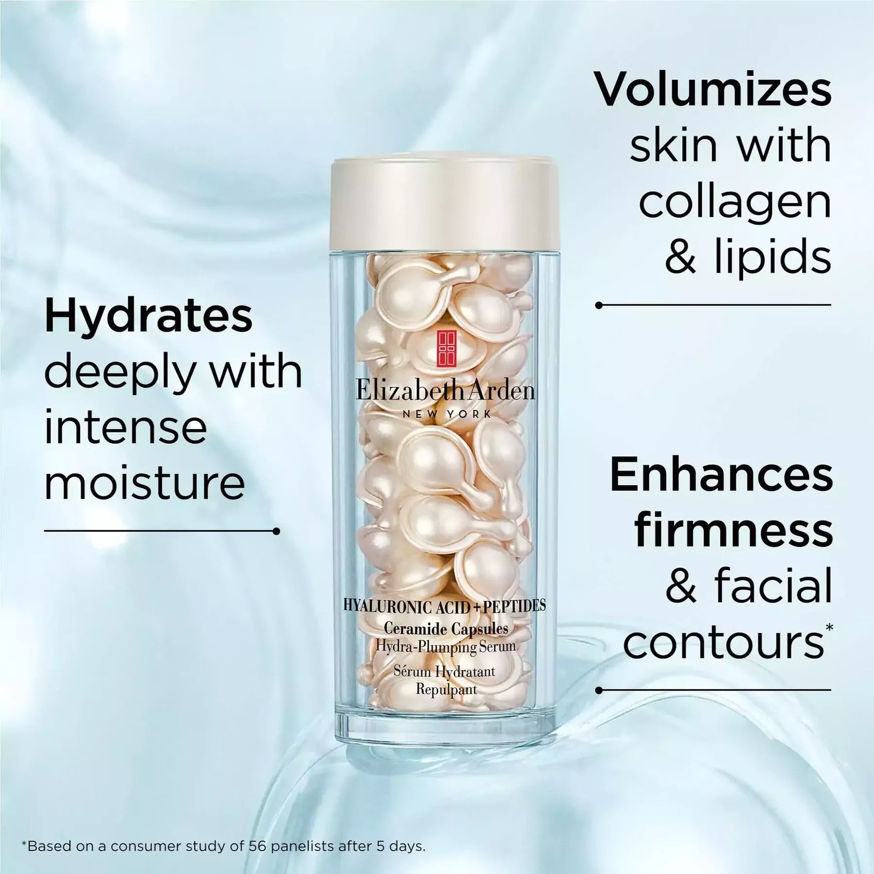 Elizabeth Arden Hyaluronic Acid + Peptides Ceramide Hydra-Plumping Serum Capsules - 60 Piece