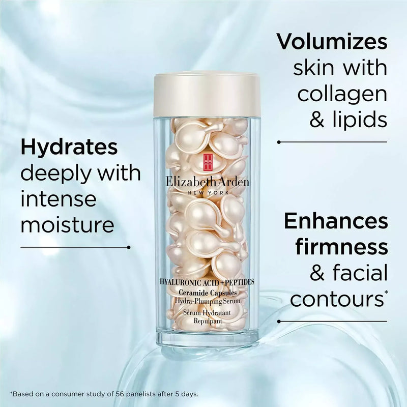 Elizabeth Arden Hyaluronic Acid + Peptides Ceramide Hydra-Plumping Serum Capsules - 60 Piece