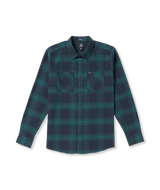 Volcom Mens Netastone Plaid Flannel Long Sleeve Shirt