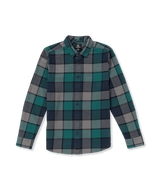 Volcom Mens Caden Flannel Plaid Long Sleeve Shirt