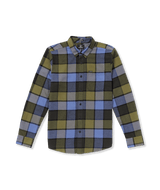 Volcom Mens Caden Flannel Plaid Long Sleeve Shirt