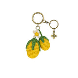 Patricia Nash Raffia Lemon Bag Charm