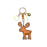 Patricia Nash Frosty Bloom Moose Bag Charm