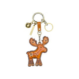 Patricia Nash Frosty Bloom Moose Bag Charm
