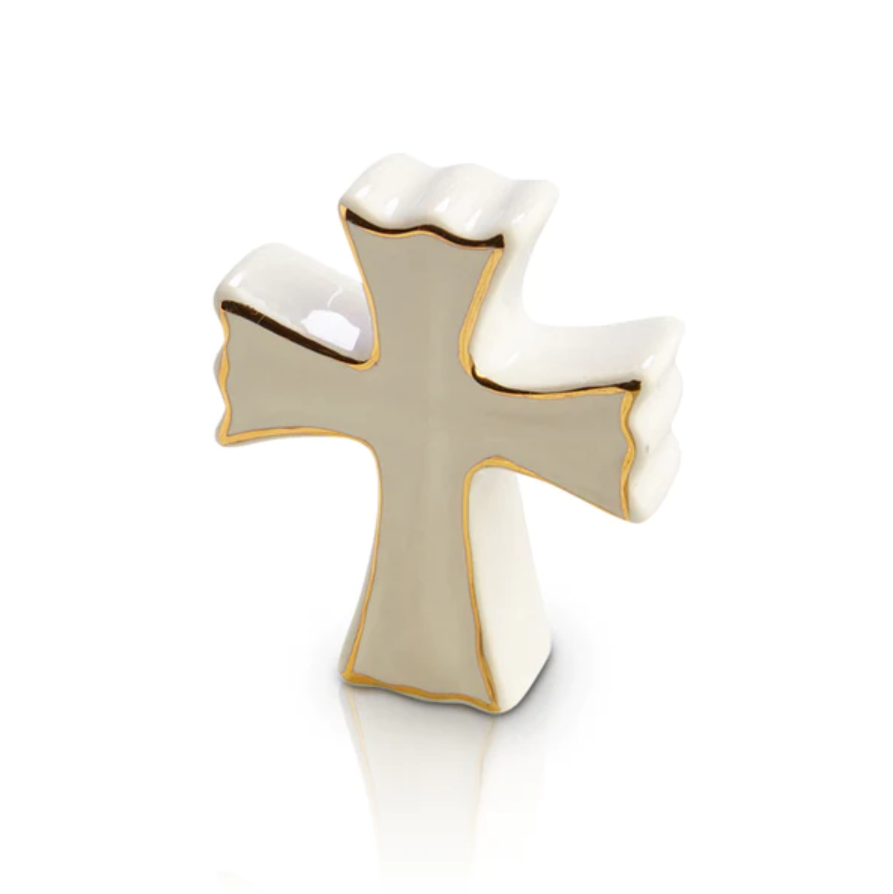 Nora Fleming Mini White Cross