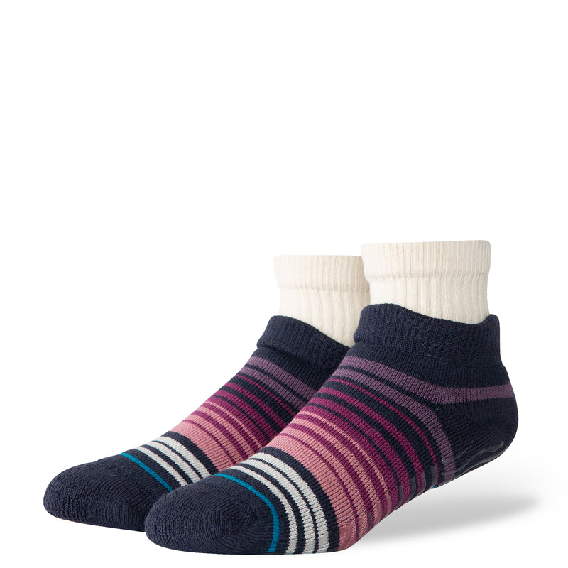 Stance Curren Grape Cozy Slipper Quarter Socks