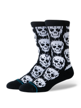 Stance Mens Static Skull Crew Socks