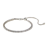 Nadri Love All Silver Adjustable Tennis Bracelet