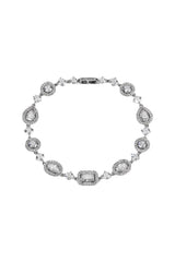 Nadri Radiant Cubic Zirconia Halo Line Bracelet