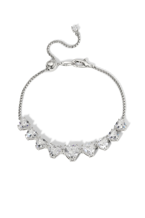 Nadri Luxor Trillion Cubic Zirconia Slider Bracelet
