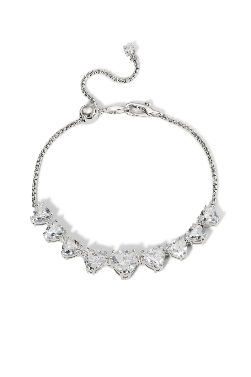 Nadri Luxor Trillion Cubic Zirconia Slider Bracelet