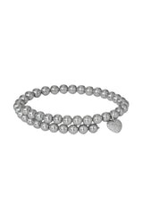 Nadri Poppy 6mm Gray Double Wrap Bracelet