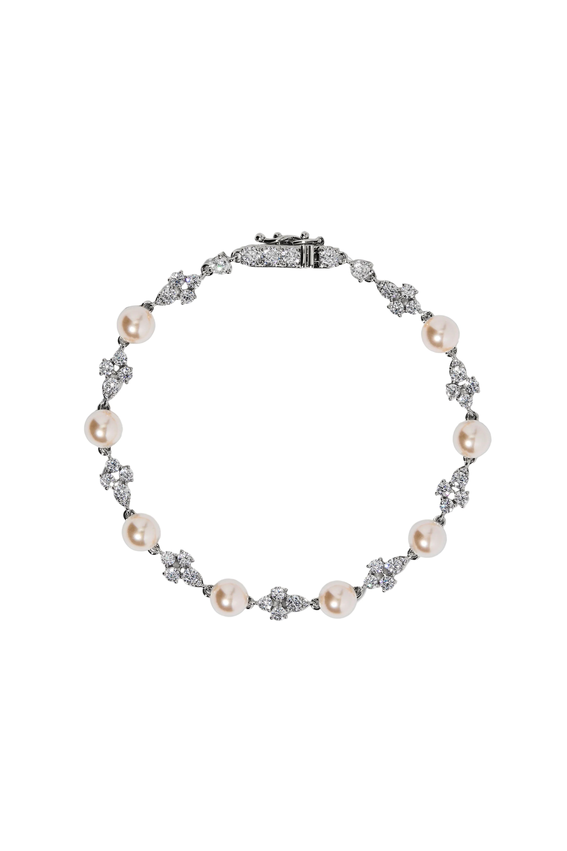 Nadri Venus Pearl Line Bracelet