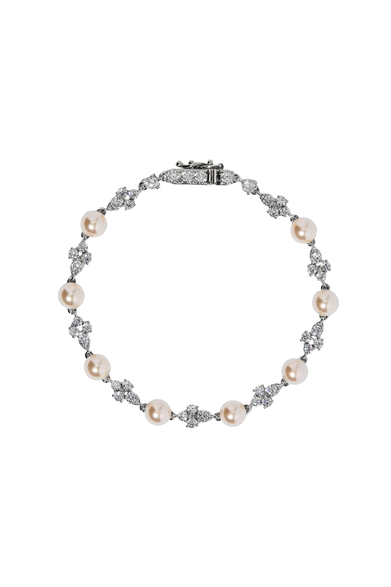 Nadri Venus Pearl Line Bracelet
