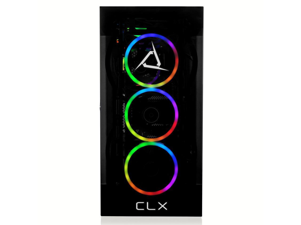 CLX SET VR-Ready Gaming Desktop - AMD Ryzen 9 7900X 4.7GHz 12-Core Processor, 32GB DDR5 Memory, GeForce RTX 4070 Ti 12GB GDDR6X Graphics 1TB NVMe M.2 SSD, 4TB HDD, WiFi, Win 11 Home 64-bit