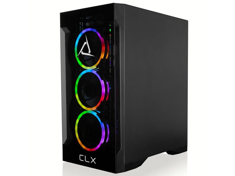 CLX SET VR-Ready Gaming Desktop - AMD Ryzen 9 7900X 4.7GHz 12-Core Processor, 32GB DDR5 Memory, GeForce RTX 4070 Ti 12GB GDDR6X Graphics 1TB NVMe M.2 SSD, 4TB HDD, WiFi, Win 11 Home 64-bit