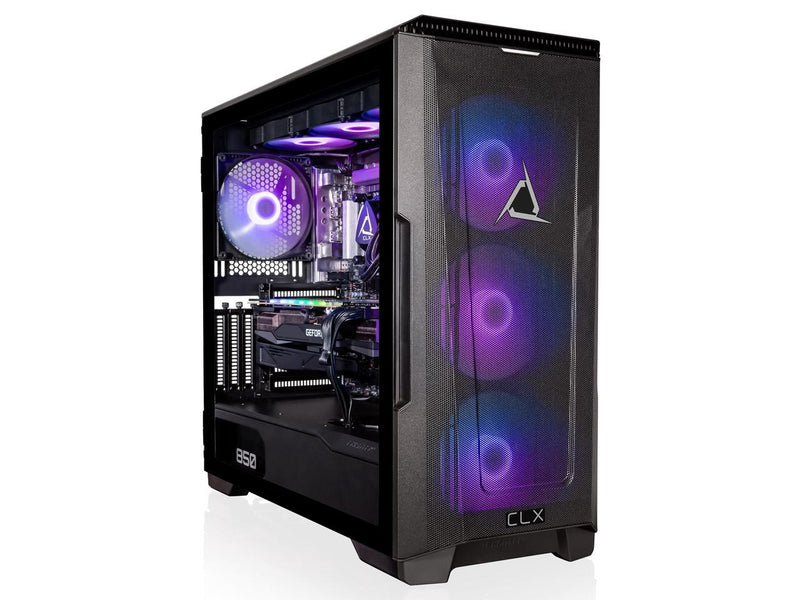 CLX SET VR-Ready Gaming Desktop - Intel Core i9 13900KF 3GHz 24-Core Processor, 32GB DDR5 Memory, GeForce RTX 4070 Ti 12GB GDDR6X Graphics 1TB NVMe M.2 SSD, 4TB HDD, WiFi, Win 11 Home 64-bit