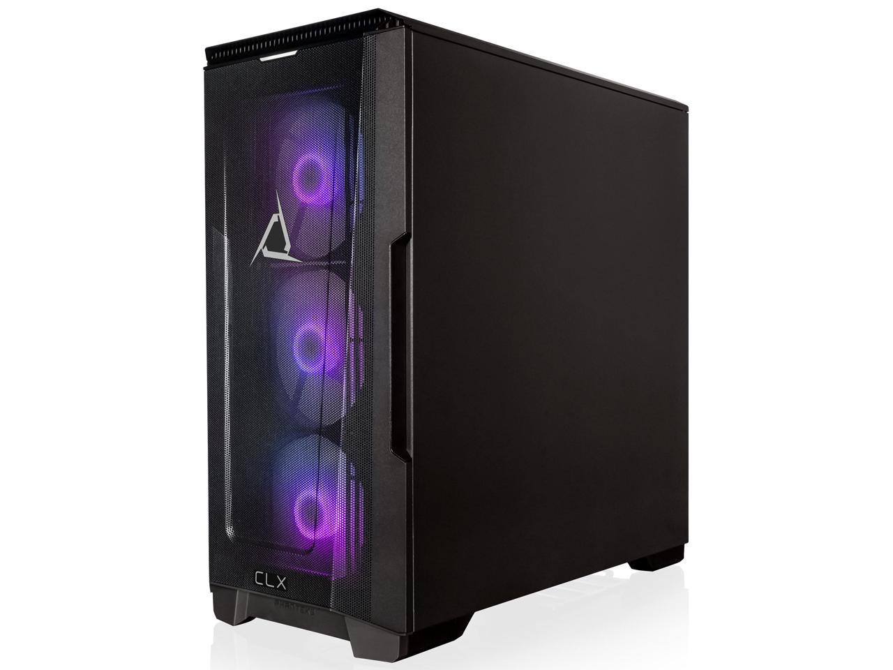 CLX SET VR-Ready Gaming Desktop - Intel Core i9 13900KF 3GHz 24-Core Processor, 32GB DDR5 Memory, GeForce RTX 4070 Ti 12GB GDDR6X Graphics 1TB NVMe M.2 SSD, 4TB HDD, WiFi, Win 11 Home 64-bit