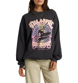 Billabong Womens Ride In Fleece Pullover Crewneck Sweatshirt