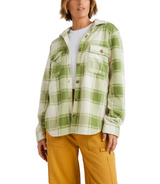 Billabong Womens Forge Fleece Button Up Flannel Shirt Jacket