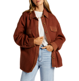 Billabong Womens Anytime Shacket Oversized Button-Through Jacket