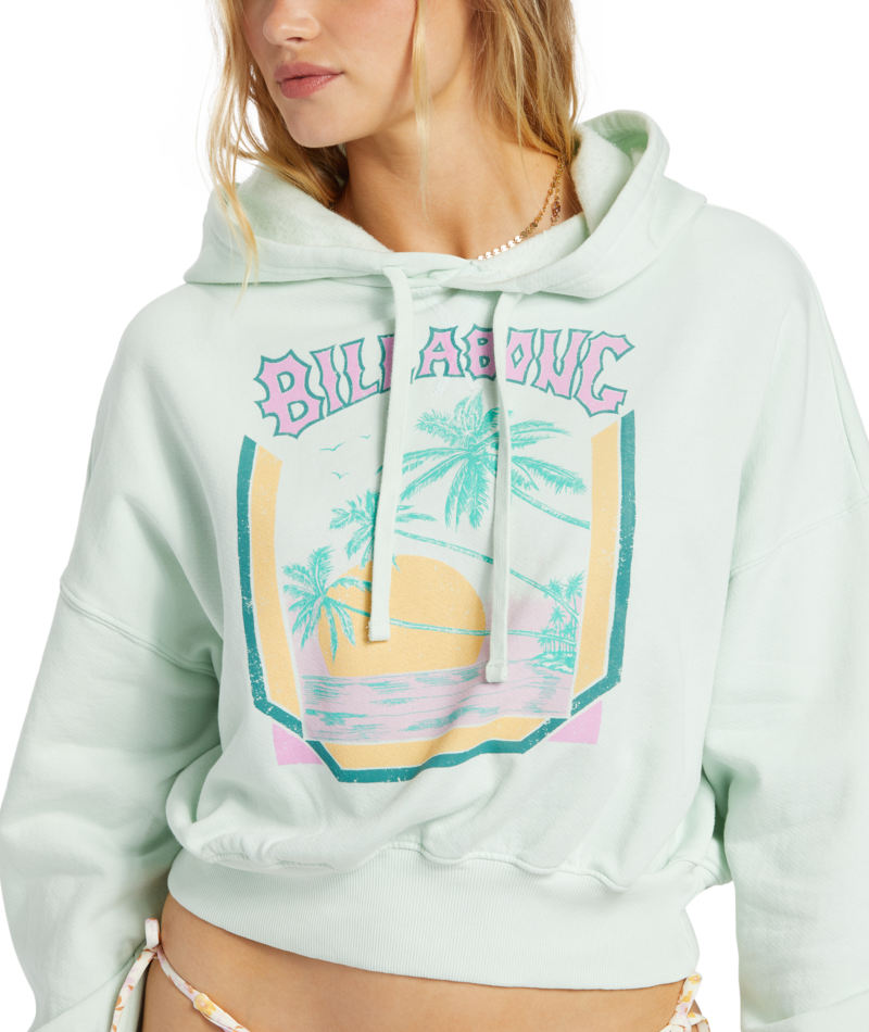 Billabong Womens All Time Fleece Pullover Hoodie Sweatshirt