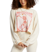 Billabong Womens Beach Boyfriend Long Sleeve Crop Top Shirt
