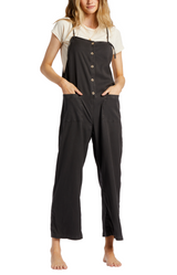 Billabong Womens Beach Cruiser Wide-Leg Overalls