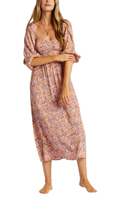 Billabong Womens Swept Away Midi Dress ShopCGX Billabong Womens Swept Away Midi Dress ShopCGX