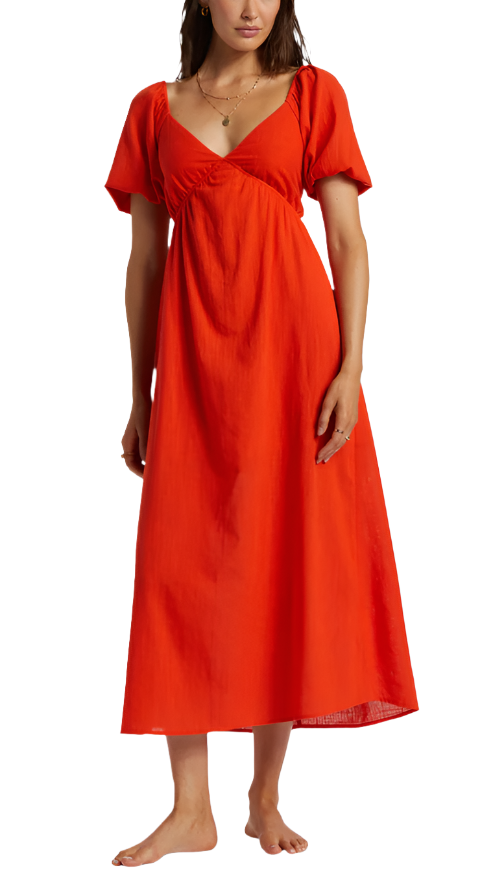 Billabong Womens Love Fade Puff Sleeve Maxi Dress – ShopCGX