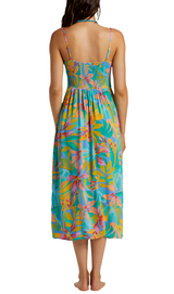 Billabong Womens Red Hot Cut-Out Midi Dress