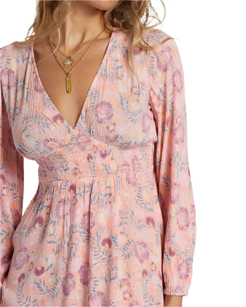 Billabong Womens In Ur Dreams Long Sleeve Mini Dress ShopCGX Billabong Womens In Ur Dreams Long Sleeve Mini Dress ShopCGX