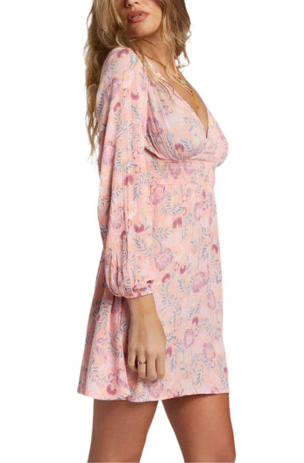 Billabong Womens In Ur Dreams Long Sleeve Mini Dress ShopCGX Billabong Womens In Ur Dreams Long Sleeve Mini Dress ShopCGX