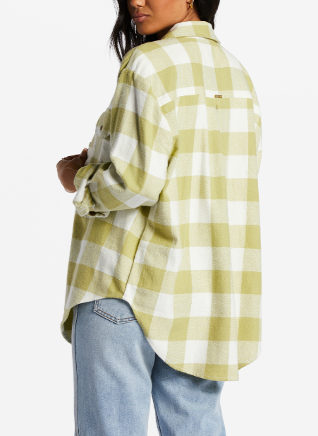 Billabong Womens So Stoked Long Sleeve Flannel Shirt