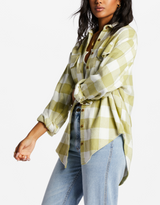 Billabong Womens So Stoked Long Sleeve Flannel Shirt