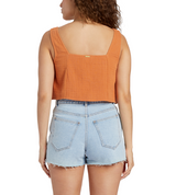 Billabong Womens Open Skies Crop Top Shirt