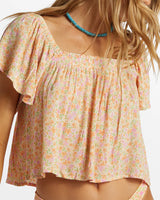Billabong Womens Dream of You Woven Crop Top