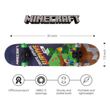 Sakar Minecraft 31" Complete Skateboard