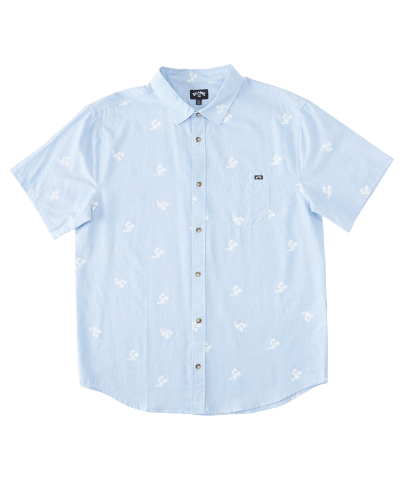 Billabong Mens Sundays Mini Short Sleeve Button Down Shirt