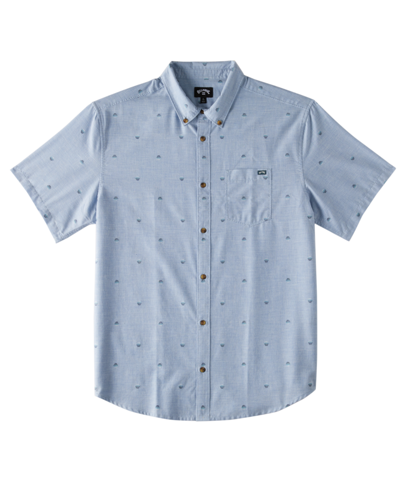 Billabong Mens All Day Jacquard Short Sleeve Shirt