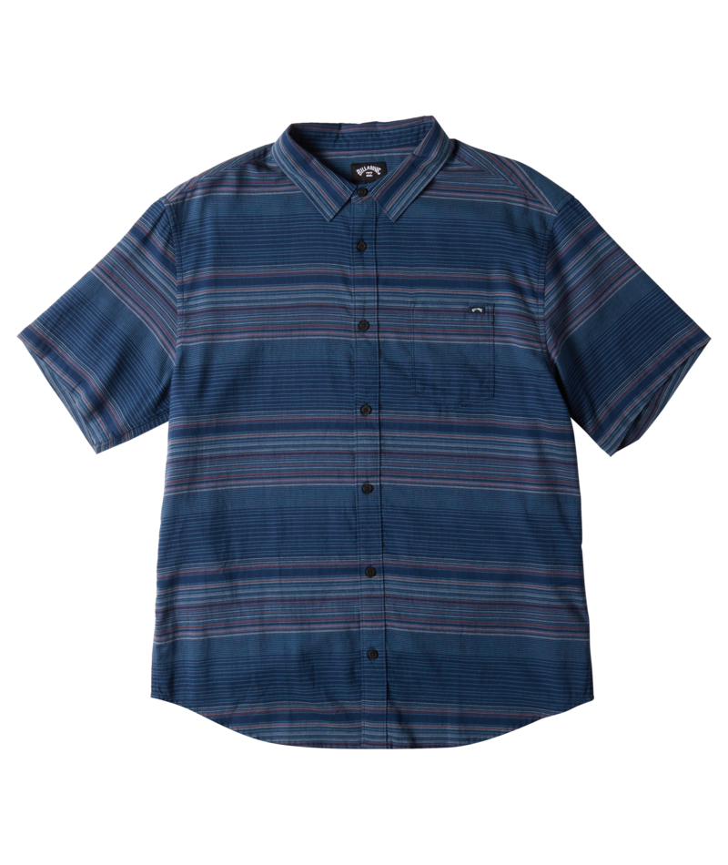 Billabong Mens All Day Stripe Short Sleeve Shirt