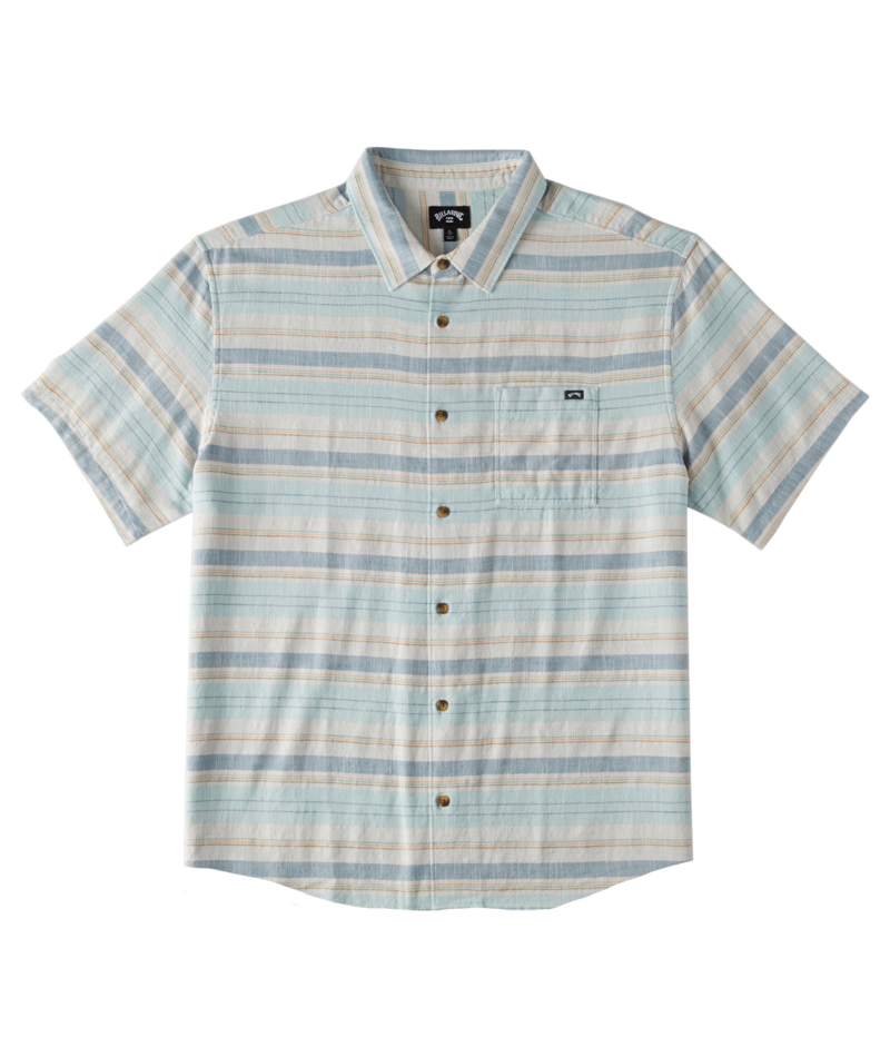 Billabong Mens All Day Stripe Short Sleeve Shirt