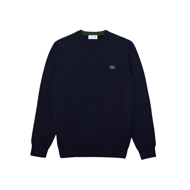 Lacoste Mens Cotton Crew Neck Sweater