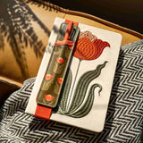 Denik Tulip Embroidered Journal with Pen