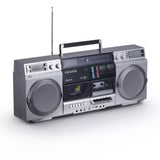 aiwa Retro Boombox CD Player with Cassette Recording, Bluetooth 5.0 Dual 40W Speakers