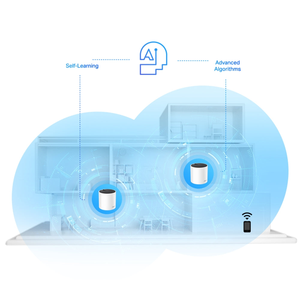 TP-Link AX1800 3pk Mesh WiFi 3pk outlets